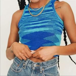 Women’s sweater material crop top